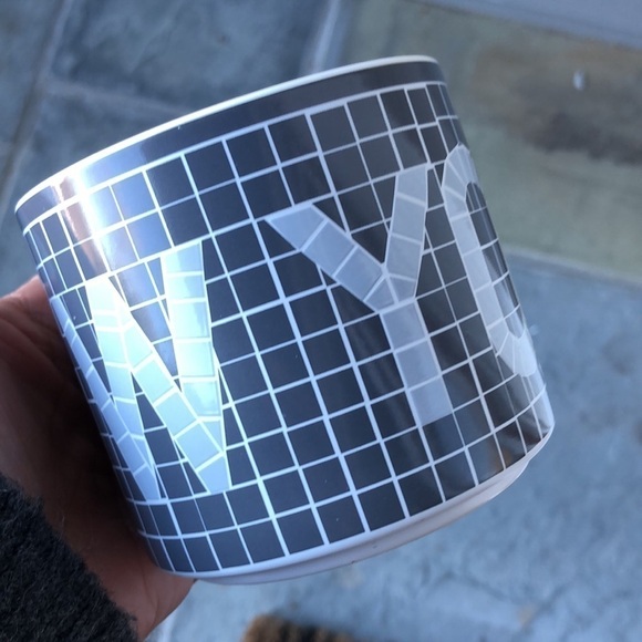 Starbucks And Just Like That New York Subway Tile Mug Mosaic Grey Yellow 12oz - Picture 2 of 10